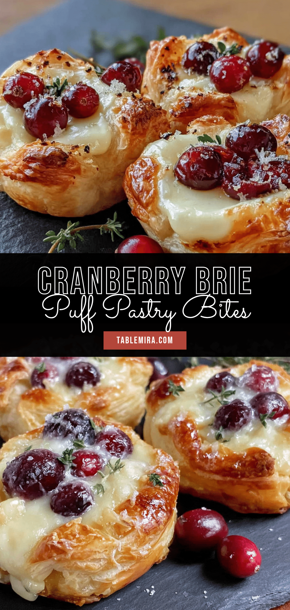 cranberry brie bites recipe