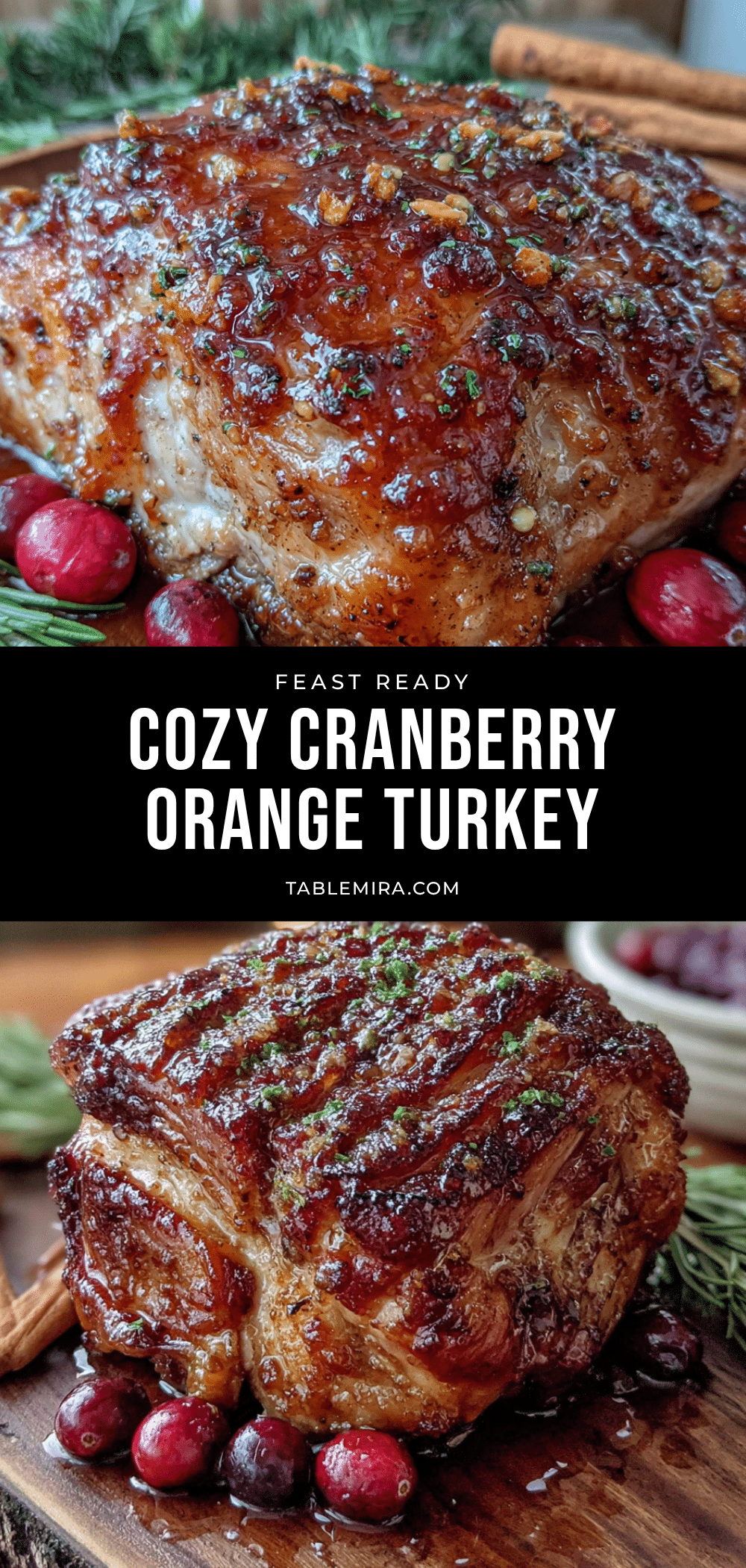 cranberry orange glazed turkey breast recipe