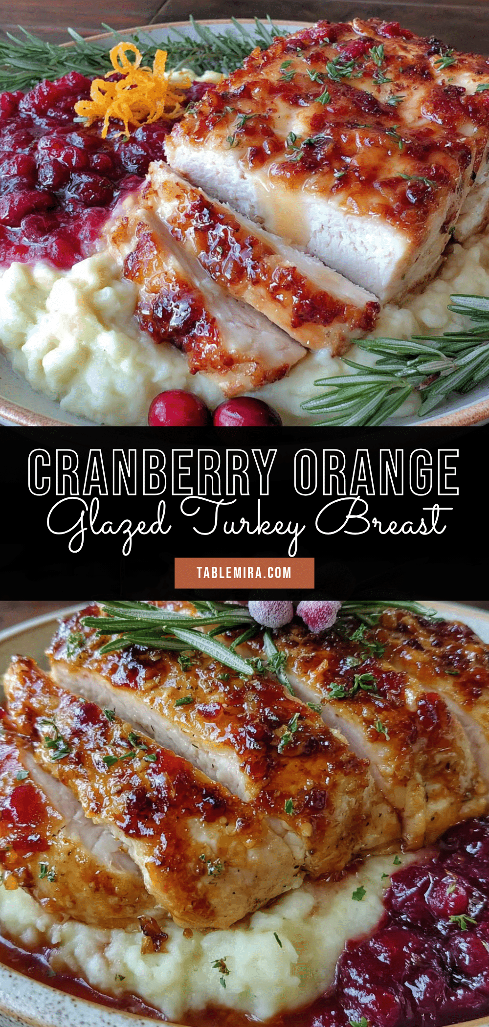 cranberry orange glazed turkey breast recipe