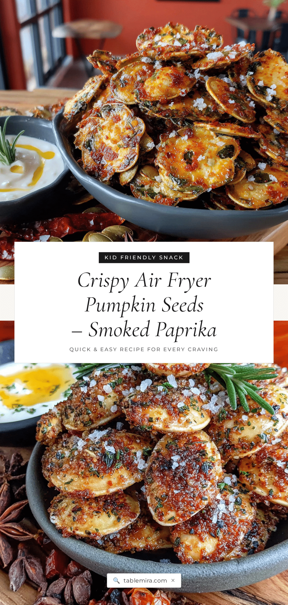 crispy air fryer pumpkin seeds recipe