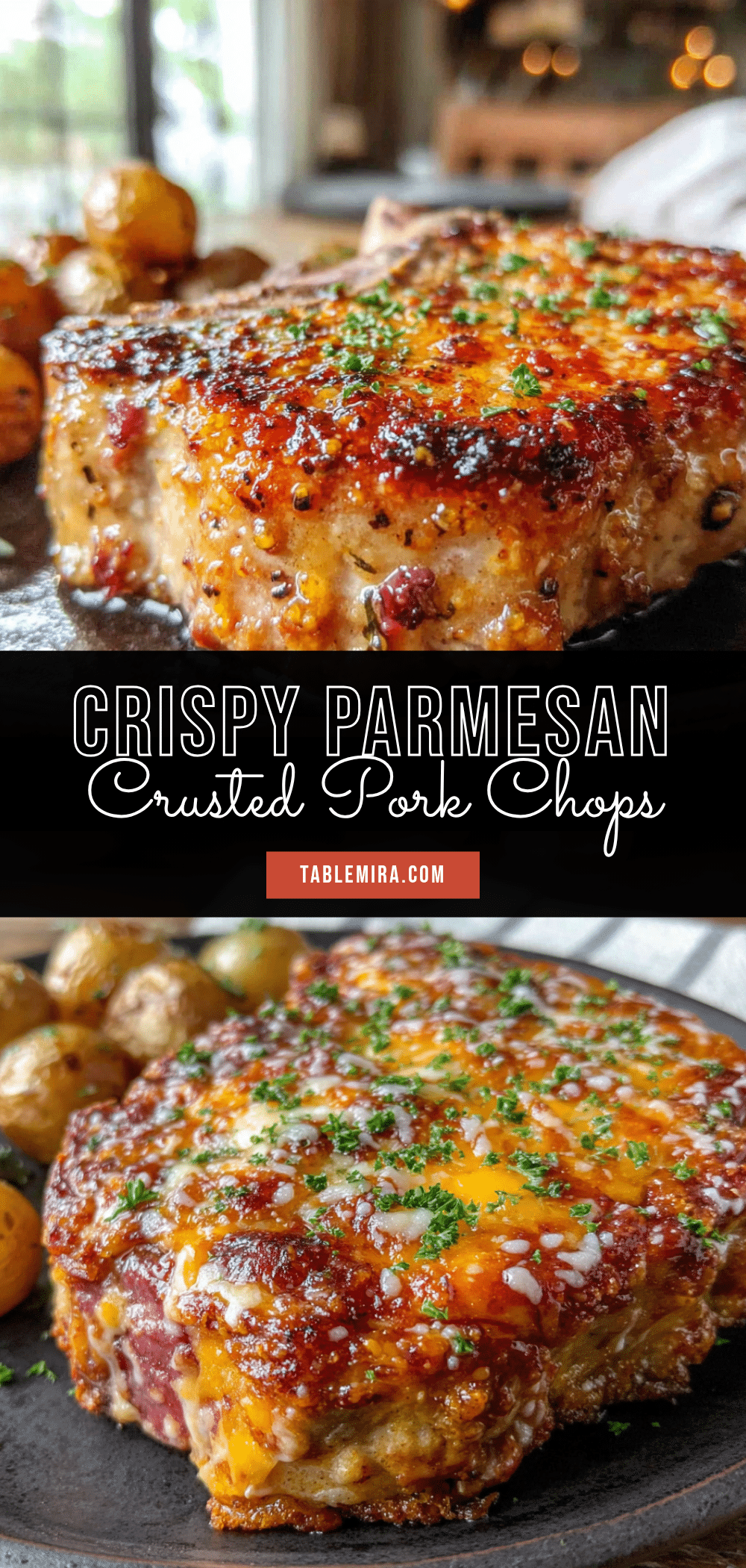 crispy parmesan crusted pork chops recipe