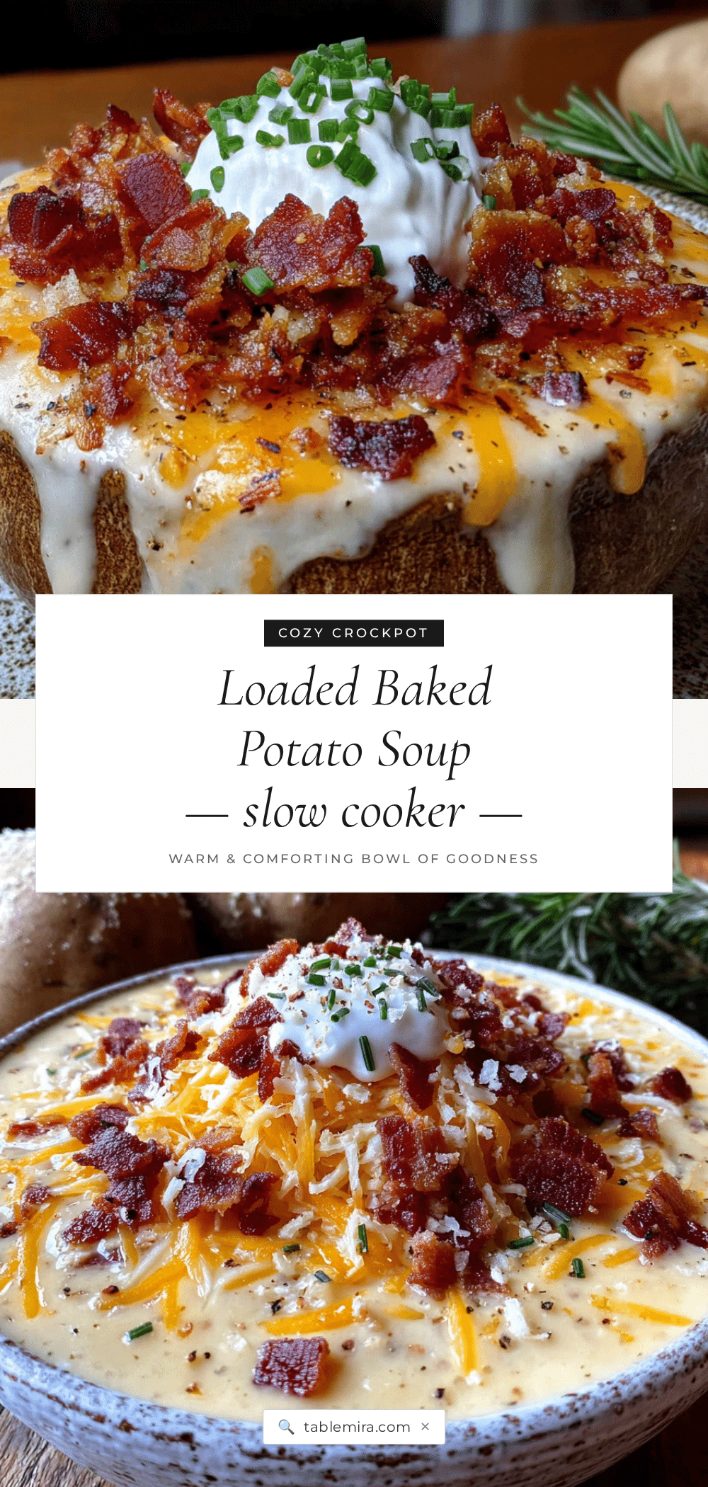 crockpot loaded baked potato soup recipe