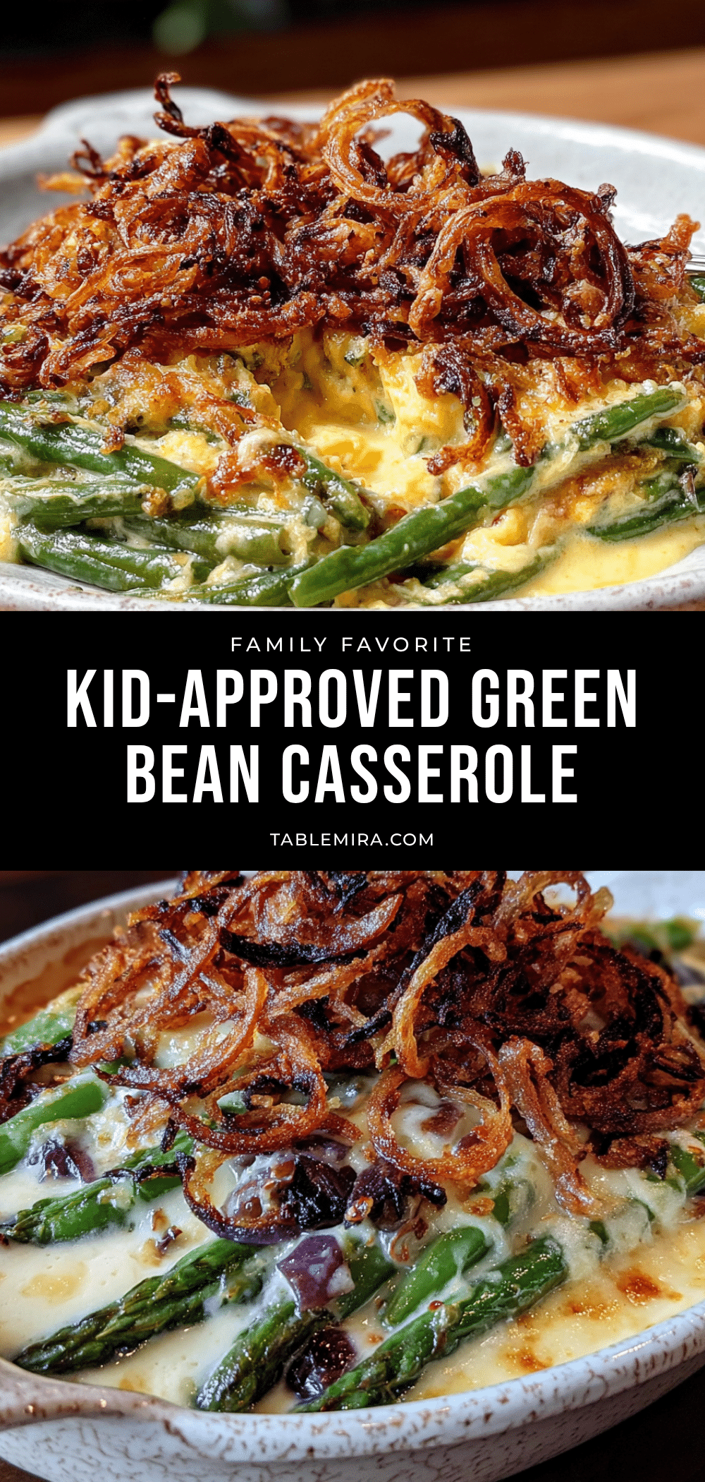 green bean casserole with crispy shallots recipe