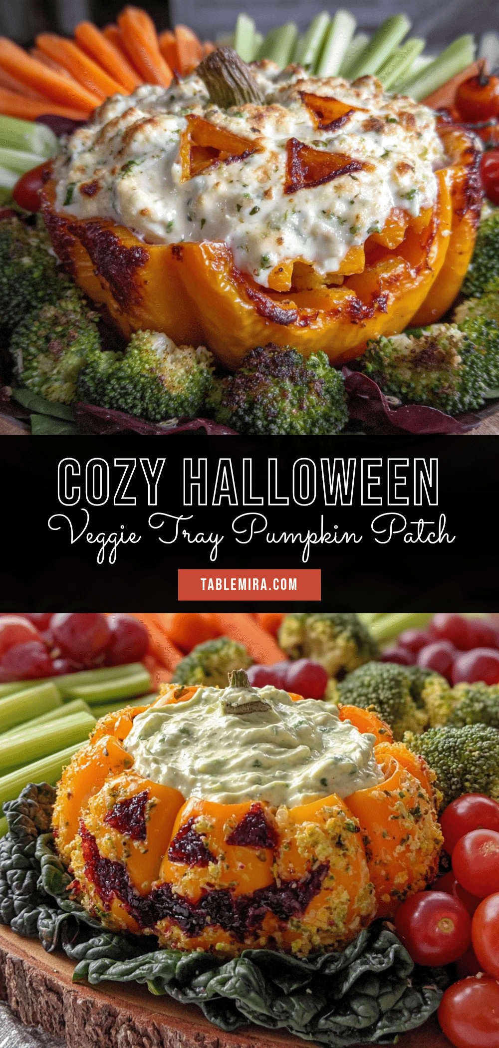 halloween veggie tray pumpkin patch recipe