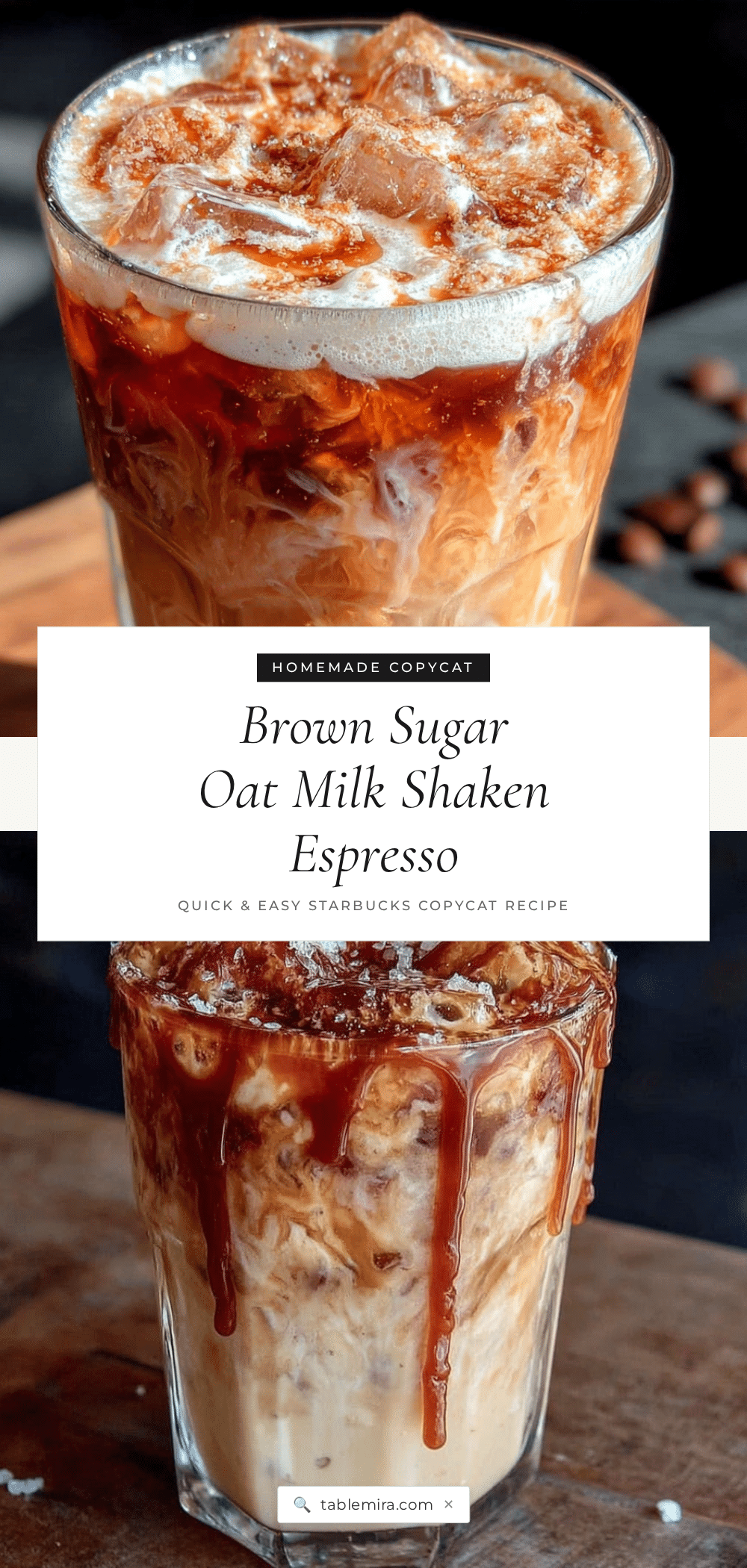 homemade brown sugar oat milk shaken espresso recipe