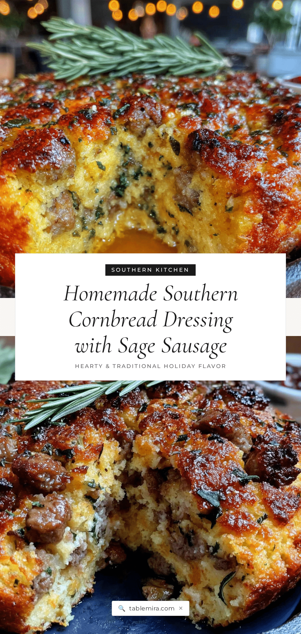 homemade southern cornbread dressing with sage sausage recipe