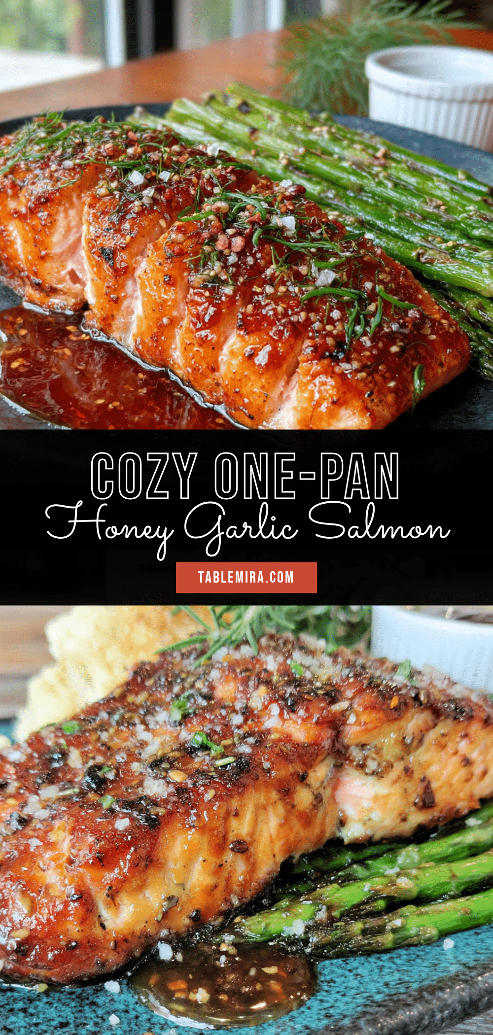 honey garlic salmon with asparagus recipe
