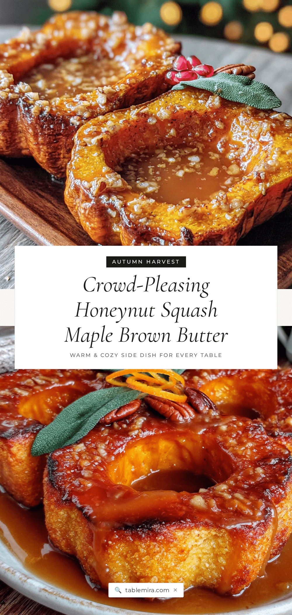 honeynut squash with maple brown butter recipe