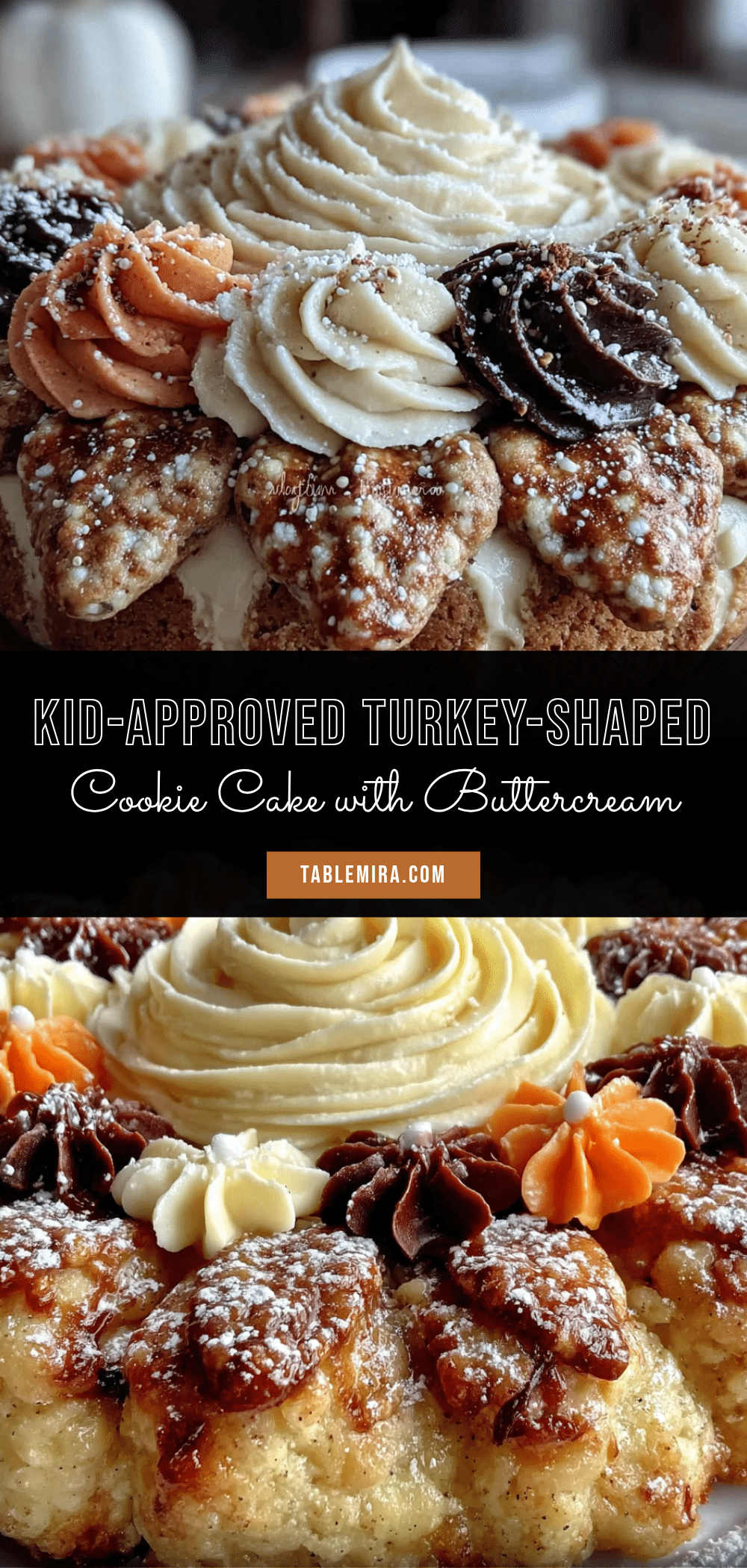 kid-approved turkey cookie cake recipe