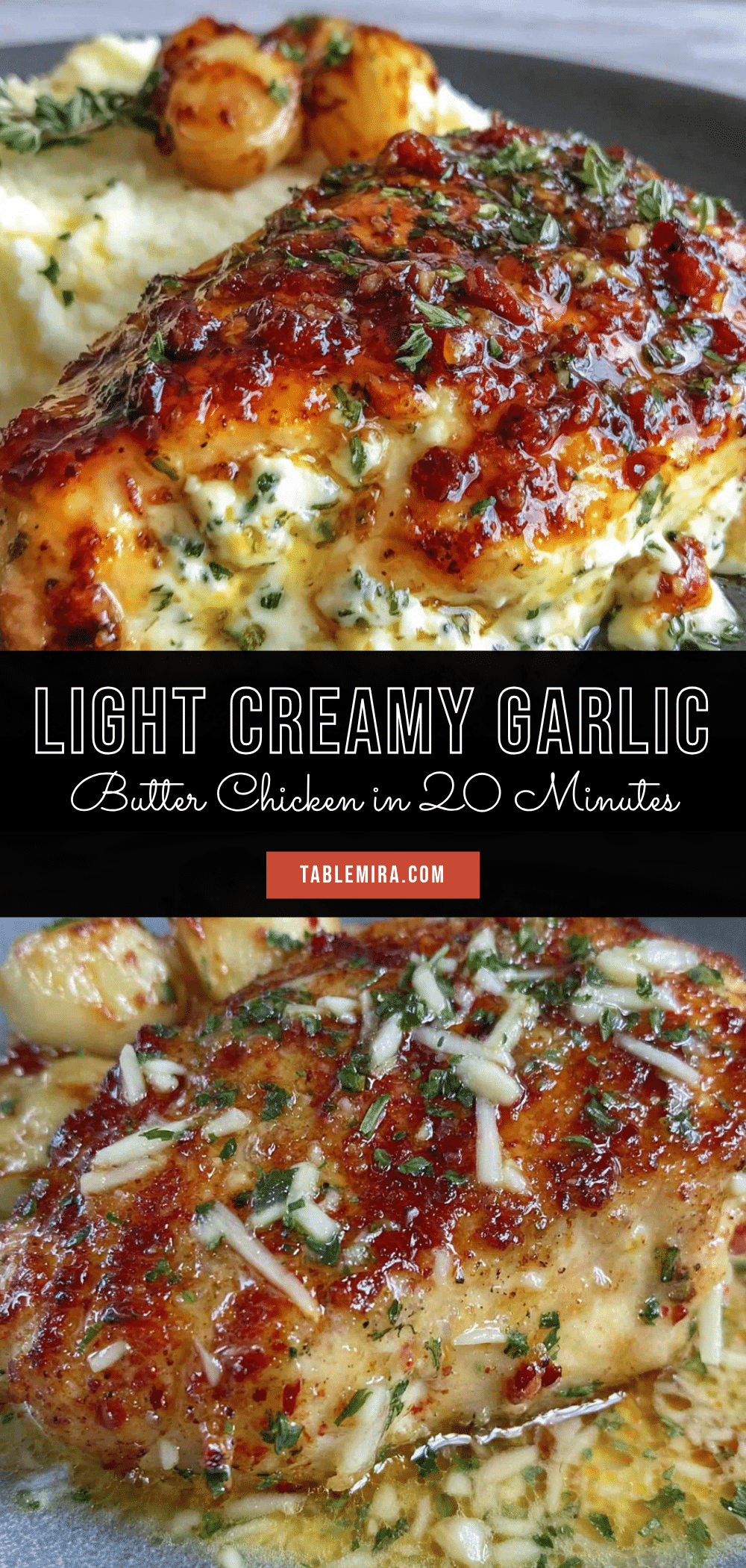 light creamy garlic butter chicken recipe