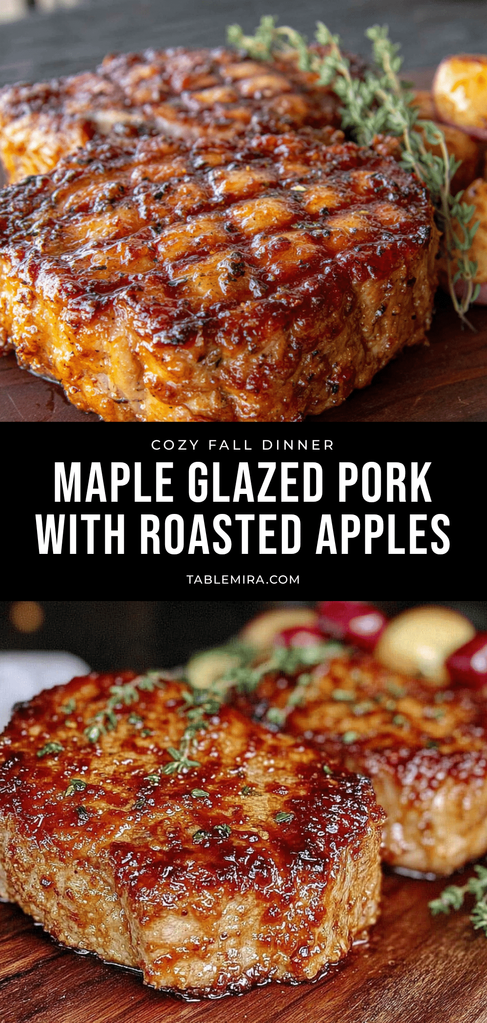 maple glazed pork chops recipe