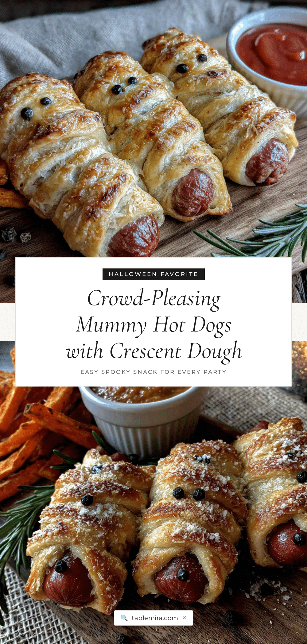 mummy hot dogs with crescent rolls recipe