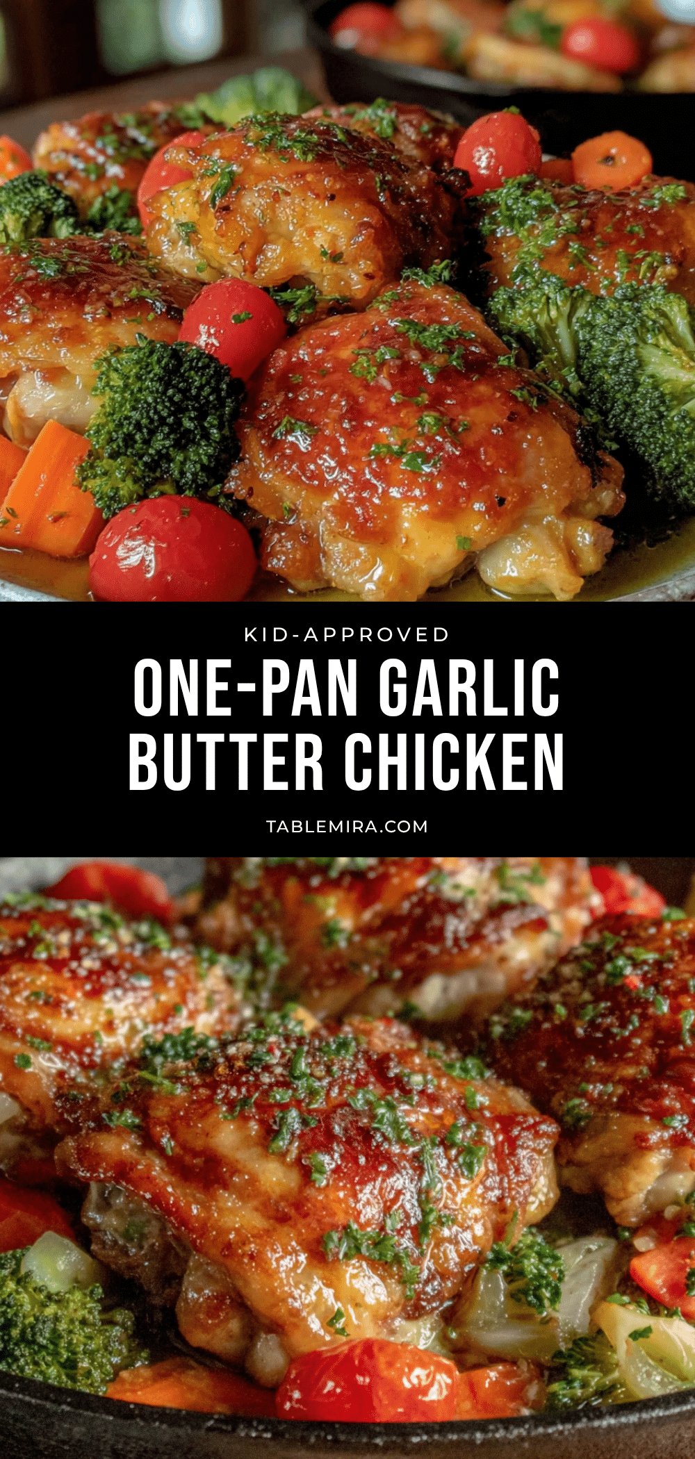 one-pan garlic butter chicken thighs recipe
