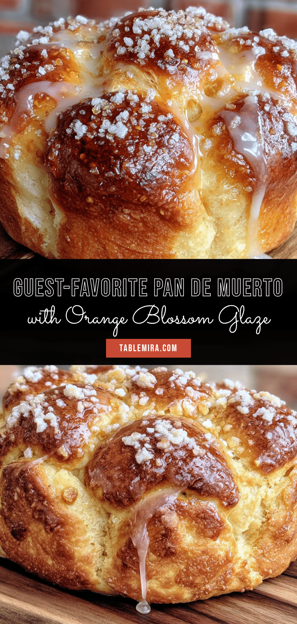 Pan de Muerto with Orange Blossom Glaze recipe