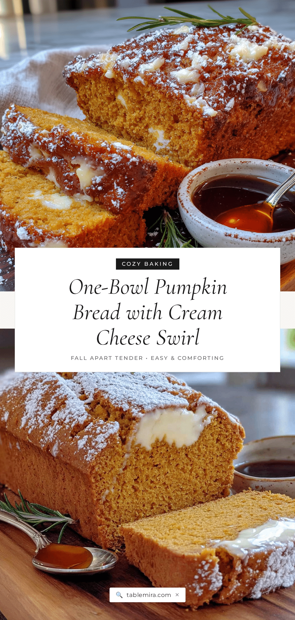 pumpkin bread with cream cheese swirl recipe