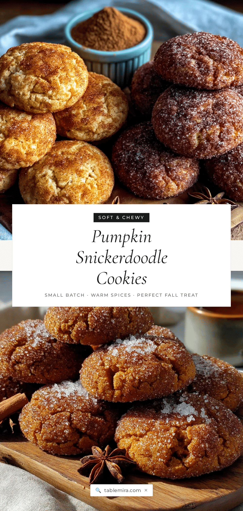 pumpkin snickerdoodle cookies recipe