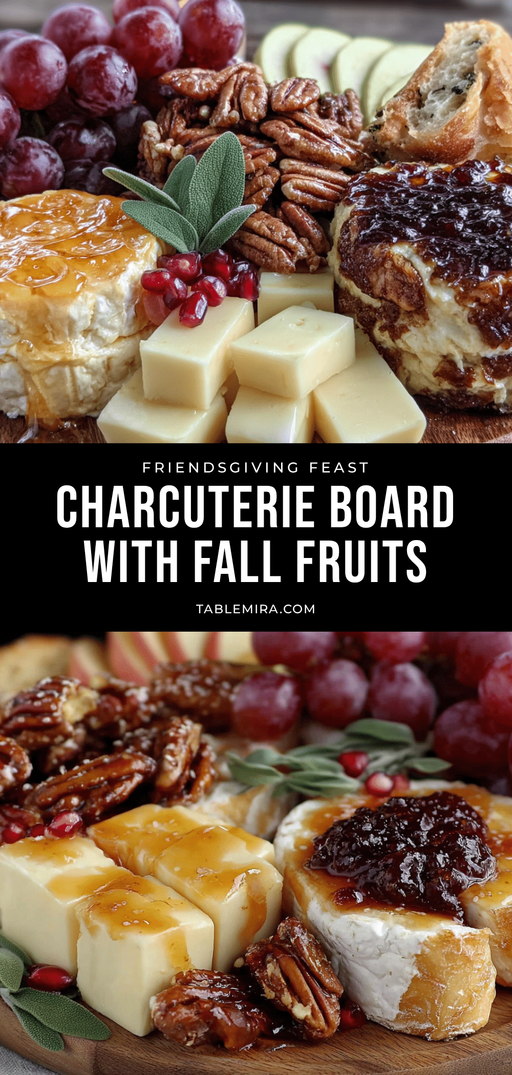 Quick Friendsgiving Charcuterie Board with Fall Fruits recipe