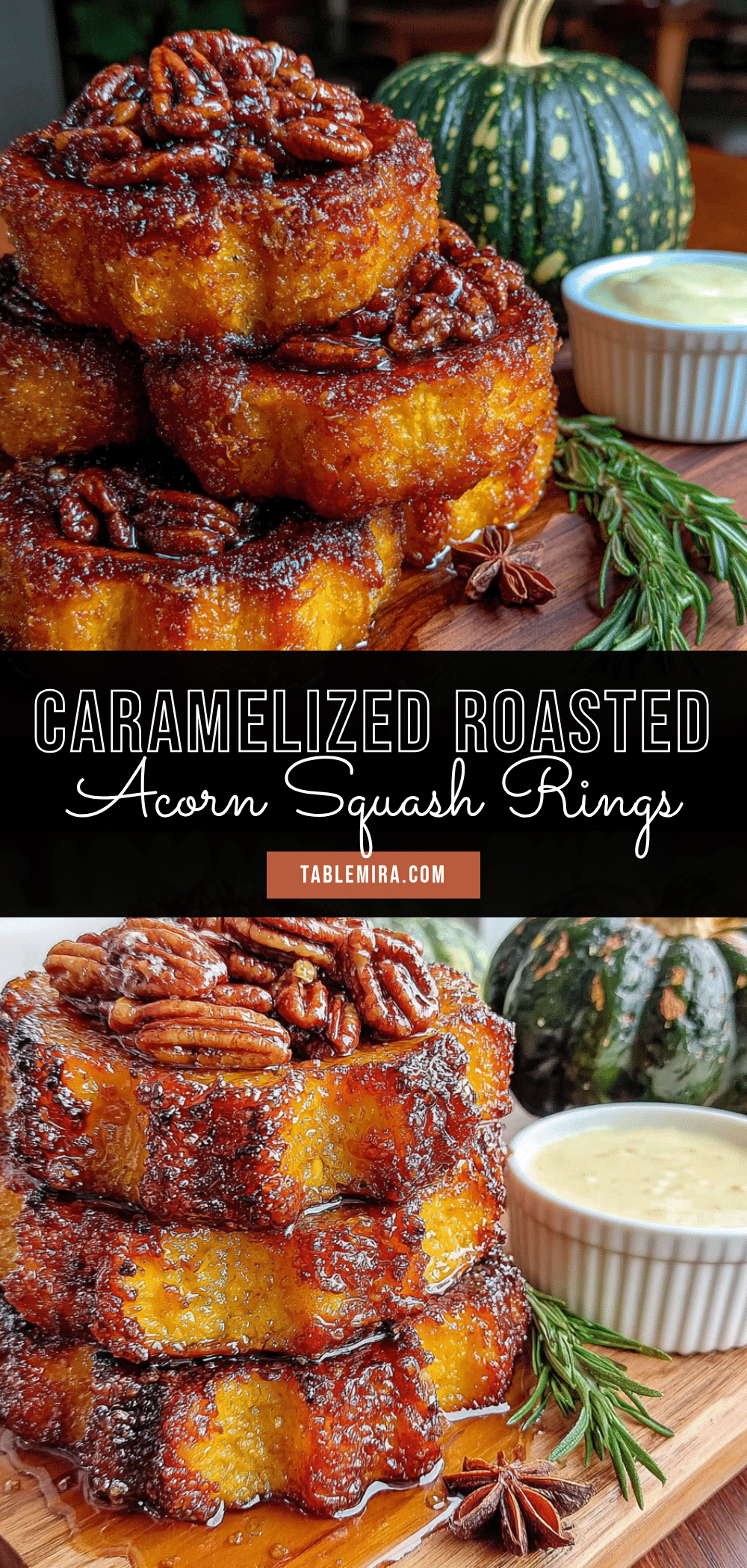 roasted acorn squash rings recipe