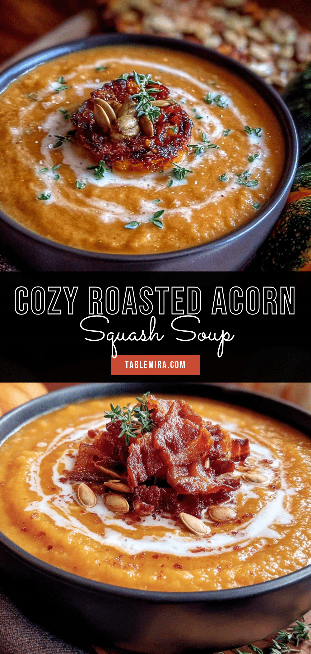 roasted acorn squash soup with coconut milk recipe