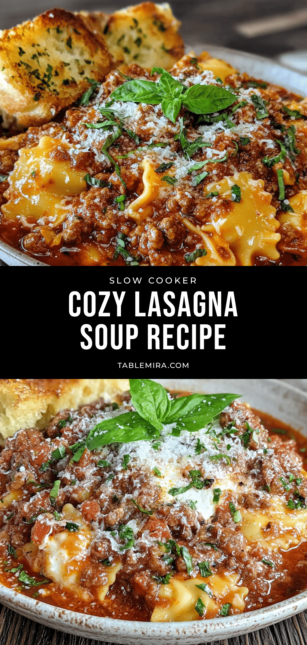 slow cooker lasagna soup recipe