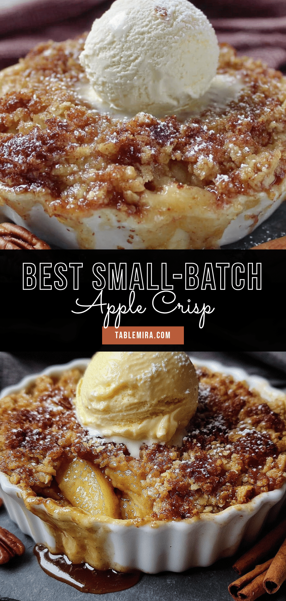 small-batch apple crisp for two recipe