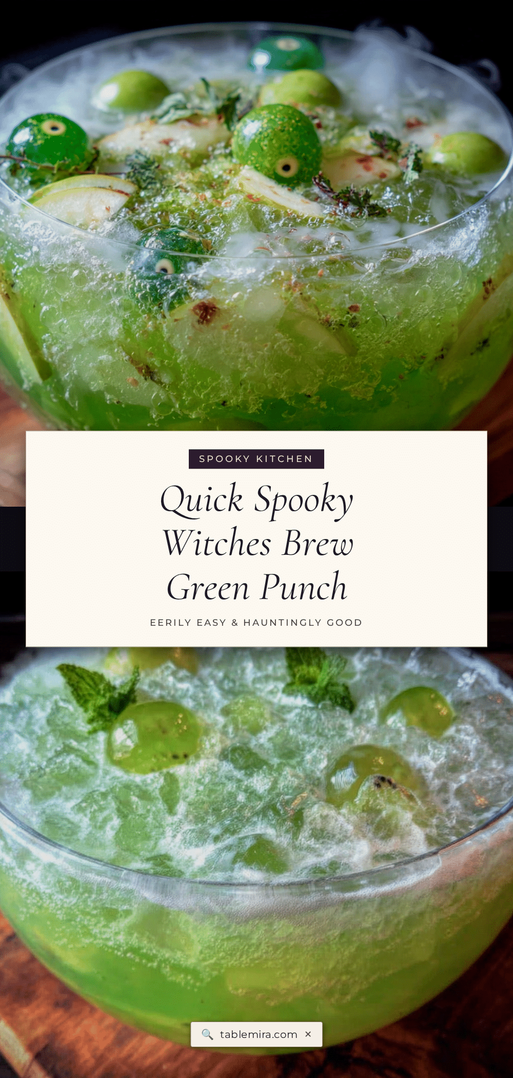 spooky witches brew green punch recipe