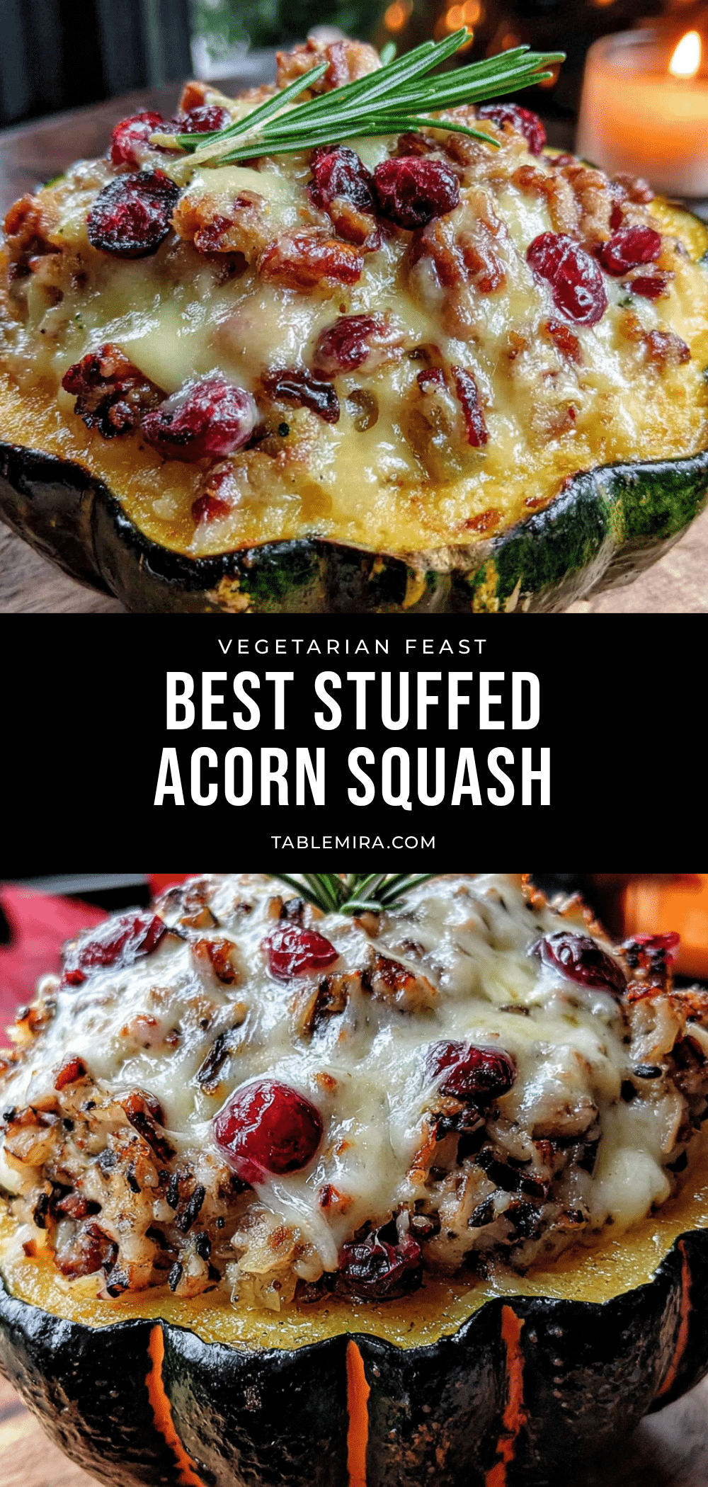 vegetarian stuffed acorn squash recipe